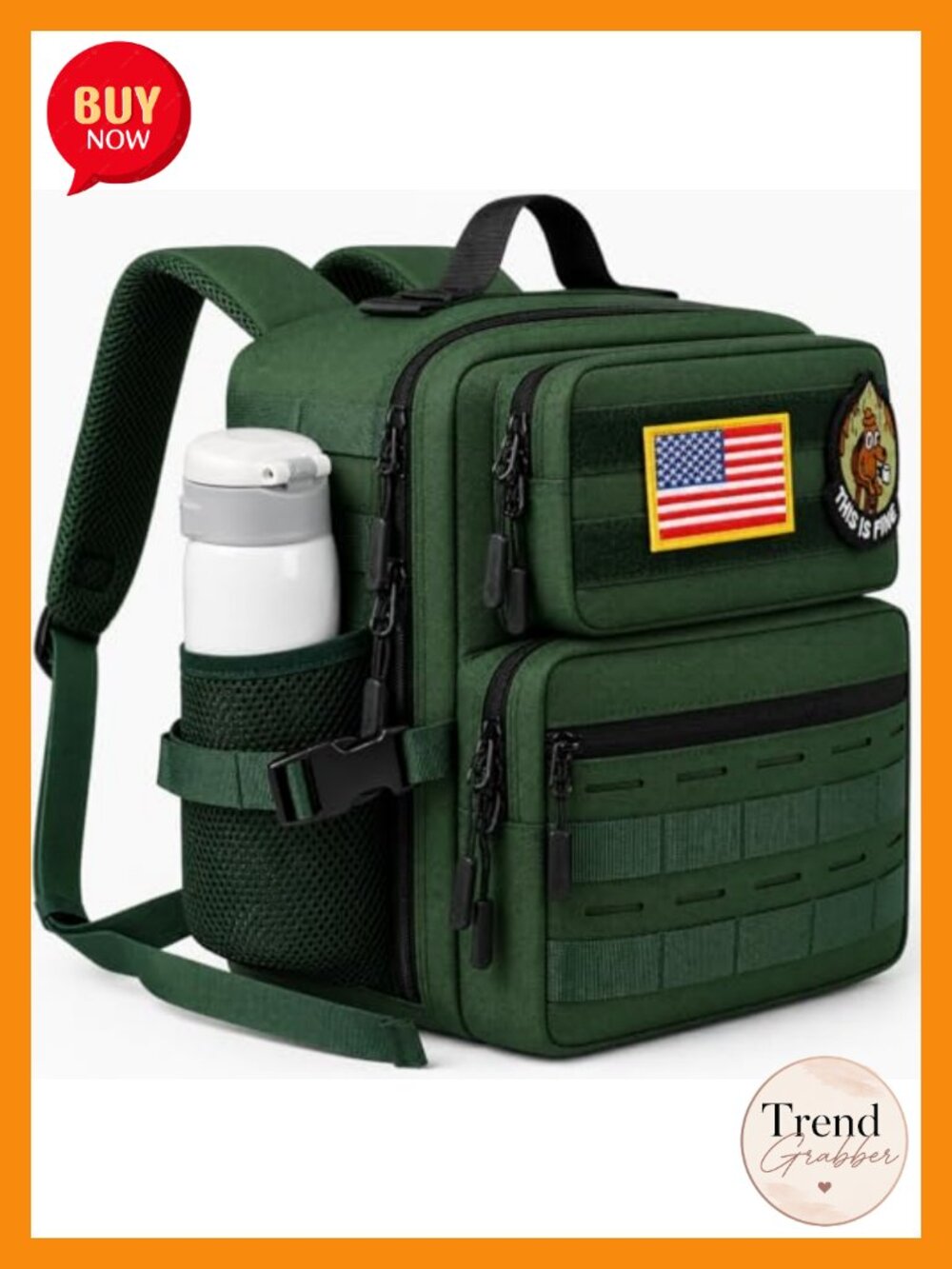 9L Mini Tactical Backpack Waterproof Oxford 1000D Polyester Gym Hiking Daypack